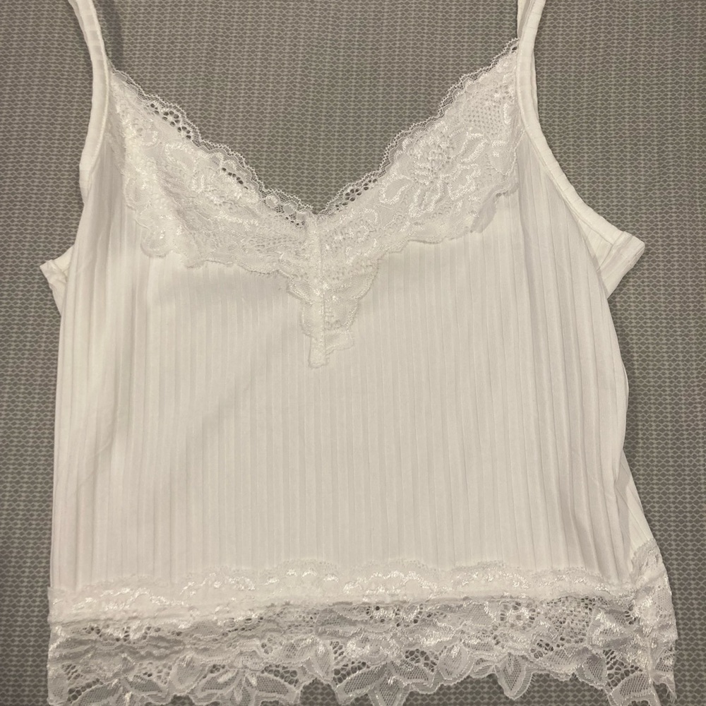 White sleeping tank